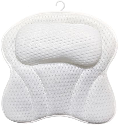 Badewannenkissen, Badewannen Zubehör, Badewannenkissen Nacken, 4D Luftnetzwerkdesign, Ergonomische Struktur, Unterstützung des Kopfes und des Halses