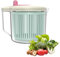 Pasdrucn 2.5L Mini Salad Spinner Small, Lettuce Spinner with Vegetable Washing Basket, Salad Maker Salad Spinners, Salad Spinner Large, Clear Plastic Salad Spinner, Fruit Washer, Salad Washer