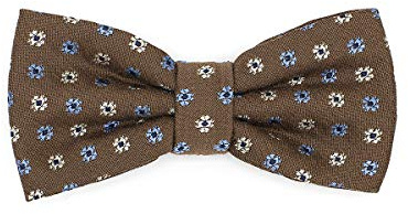 BRERA 67 - Papillon Uomo con Fantasia Regolabile, Farfallino Collo Già Annodato Facile da Indossare su Camicia, Ideale con Smoking, Vestito Matrimonio, Completo Elegante