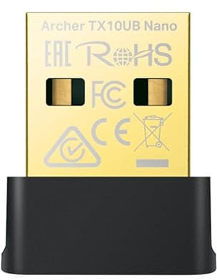 TP-Link Archer TX10UB Nano, AX900 Mbps, Dual Band, Wi-Fi 6 y Bluetooth 5.3 Adaptador USB 2 en 1