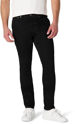 Amazon Essentials Men's Medium Stretch Skinny-Fit Jeans, Black, 38W / 32L