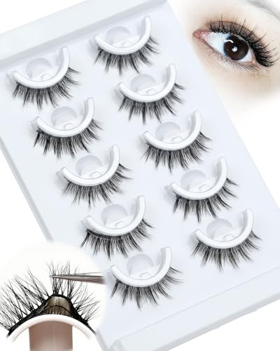Manga Lashes Ciglissime Press E Go Wispy Ciglia Autoadesive Riutilizzabile Aspetto Naturale Non è Necessaria La Colla C Curl Diy Ciglia Extension at Home by Obeyalash (F11)