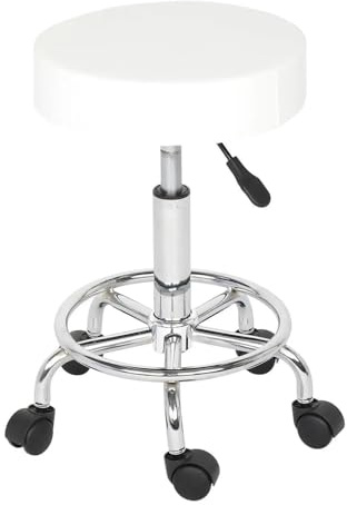 ITRHJTGP Taburete ErgonóMico Rodante Taburetes giratorios Ajustables con Ruedas y Sistema hidráulico for salón