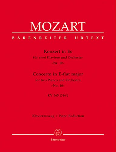 Concerto for two Pianos No.10 in E-flat major K.365 (Two Piano Reduction)