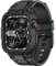 amBand Compatible with Apple Watch Straps 45mm 44mm 42mm with Bumper Cover, M1 Series Sport Series Rugged Men's Case with Band for iWatch Series 9/8/7/SE/6/5/4/3/2/1 42/44/45mm Black