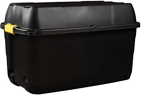 Cristalray Strata Heavy Duty Aufbewahrungsbox mit Rädern – 175 Liter, 94x52x56cm – schwarz