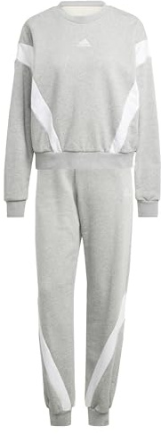 adidas Donna Laziday Track Suit, Medium Grey Heather, XS