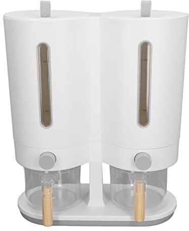 Reisspender 5 Kg, Aufbewahrung von Doppelten Reisbehältern, Versiegelter, Sicherer Reiseimer, Getreidemehl, Sojabohnen, für den Haushalt in der Küche, Speisekammer (Gemeinsam)