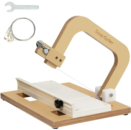 Holzseifenschneider, Drahtseifenschneider Einstellbares Edelstahl-Schneidwerkzeug für handgefertigte Seifenblatt Kerzen Käse DIY Making ToolSchneidwerkzeug (Stil2)