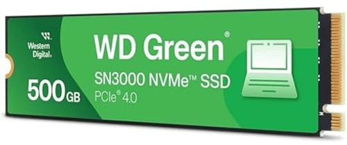 Western Digital Green Sn3000 500Gb M.2 Pci Express 4.0 Nvme Internal Solid State
