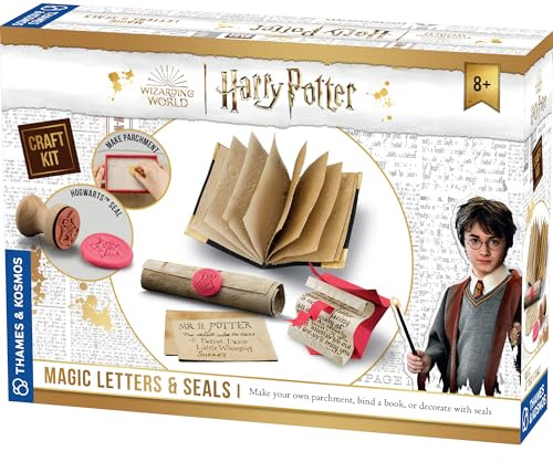 Harry Potter Magic Letters & Seals Craft Kit from Thames & Kosmos | Make Your Own Parchment Scrolls, Tom Riddle’s Diary, a Howler & More, Ideal for Fans Ages 8+, Great DIY Activity Gift for All Ages