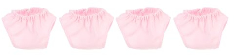 Hohopeti Lot de 4 Mini-Culottes pour Poupée 18 Pouces sous-vêtements de Poupée en Tissu Lavable Accessoires Photo et Décor de Costume de Culottes Jouets Rose pour Jeu D’Imitation