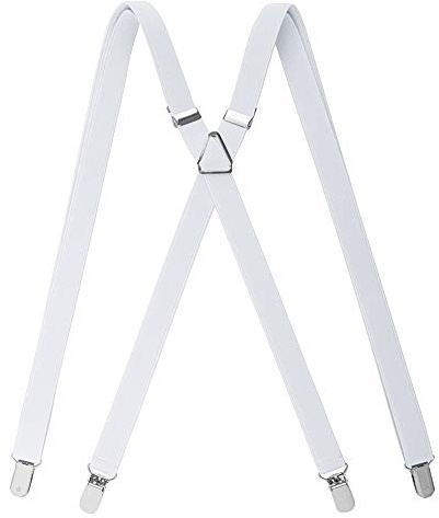 TopTie Tirantes para Pantalones Hombre Mujer Elásticos X Forma 110x2cm