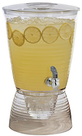 CreativeWare Bark Beverage Dispenser, 2.5 Gallon, Clear, (Pack of 1)