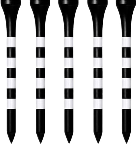 Zivisk Wooden Golf Tees 3-1/4 100 Count 83mm Black