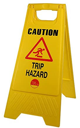TIMCO Caution Trip Hazard A-Frame Safety Sign - 610 X 300 X 30mm