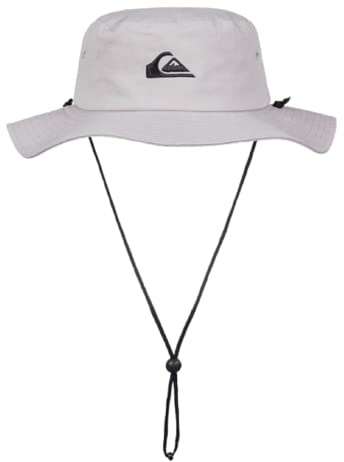 Quiksilver mens Bushmaster Sun Protection Floppy Visor Bucket Hat, Steeple Grey, Small-Medium US