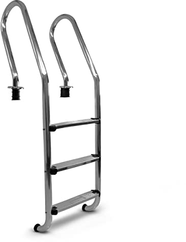 Paradies Pool® Edelstahl V2A Einhänge - Poolleiter Mixto Tiefbecken für eingelassene Becken bis 120 cm Tiefe, Menge: 1