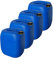 kanister-vertrieb® 4 Stück 30 L Kanister Wasserkanister Kunststoffkanister blau DIN61 + Etiketten