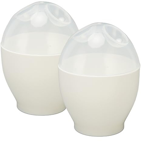 Hervidor Y Cazador Furtivo De Huevos Para Microondas, Mini Taza Portátil Para Hervir Huevos Rápidos Para El Desayuno En La Cocina, Juego Duradero De ABS Para Hacer Huevos, 2 Uds.