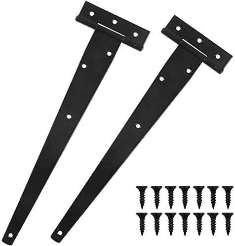 2er-Pack 12 Zoll/300 mm T-förmiges Scharnier, T-förmiges Scharnier, Dreiecksscharnier, Schlitzlagertür, 12 Zoll
