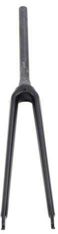 Drfeify 3K-Glanz-Fahrradgabel, 700C-Carbonfaser-C-Bremsgabel mit Konischem Rohr, Feste, Verlängerte Fahrradgabel (3K-Textur matt