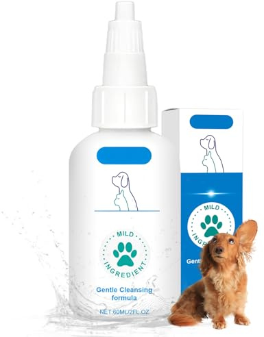 60ml Nettoyant Oreille Chien,Nettoyant Oreille Chat,Produit Oreille Chien