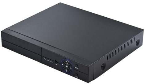 ACAGALA Enregistreur vidéo à Disque Dur 8 canaux 5M-N enregistreur vidéo analogique HD DVR hôte de Surveillance sans Disque
