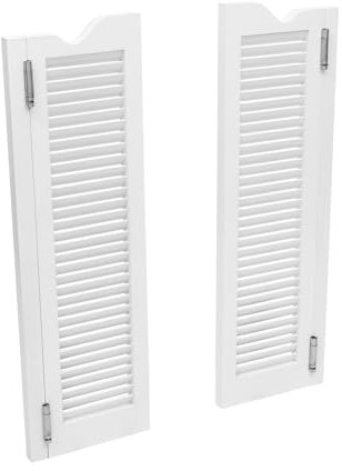 Cafe Saloontüren, Cafétüren Schwingende Café-Tür Schwingtür Holz-Pendeltür Schwingtür Innen Trennwandtür für Thekentrennwand, Terrasse, Garteneingang (Weiß, 107x61cm)