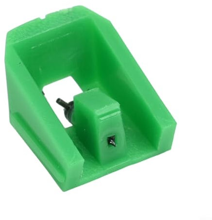 RichVibe Aguja de repuesto para tocadiscos Audio Technica VM95E para discos de vinilo AT-LP120X con lápiz elíptico (verde)