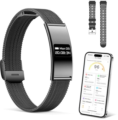 Bracelet Connecté Femme Homme, Fitness Tracker d'activité avec Modes d'exercice,Long Jours Batterie, Étanchéité IP68, Suivi Sommeil & Cardio, SpO2, Rappel D'appel/SM, Compatible Android et iOS