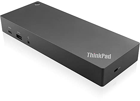 Estación de acoplamiento universal USB-C/USB-A, doble monitor 4K, 4 HDMI/DisplayPort, Ethernet Gigabit, 6 puertos USB, fuente de alimentación 135 W, negro, 21 x 8 x 3 cm