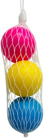 Pelotas para raquetas de playa, juego de 3 pelotas de playa, tenis, raquetas de playa, squash, bola de repuesto de 3 piezas para raquetas de colores, repuesto para raquetas de jardín, pádel para niños