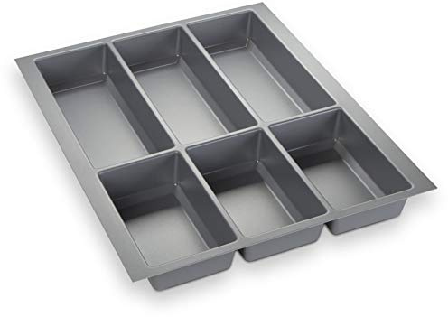 ORGA-BOX® IV UNIVERSAL Bac à couverts (473,5 x 376 mm) Gris Argenté Longueur Tiroir 45 cm Découper Possible