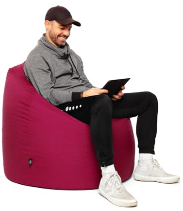 patchhome Saco de Asiento gota forma para in & outdoor XL 300 litros – Con relleno de poliestireno en 25 Varios. Colores y 3 Tamaños