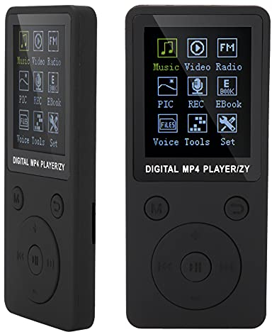 Reproductor MP4 portátil de 32 GB - Reproductor Multimedia MP3 MP4 con Ranura para Tarjeta TF, Reproductor de Libros electrónicos/Video/Radio/música con Auriculares(Negro)
