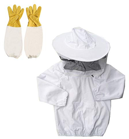 Imker-Overall aus natürlicher Baumwolle, Jacke mit Schleier, Mantel, Imker-Overall, Eltern-Kind-Schutzwerkzeuge (Y)