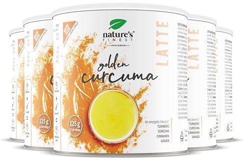 Nature's Finest Golden Curcuma Latte 125 g (Confezione da 5)