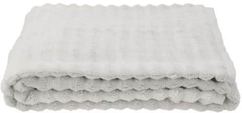 Zone Denmark Inu Strandtuch. Schnelltrocknendes Badehandtuch oder Saunahandtuch, Extra Groß, aus 100% Baumwolle, 180 x 100 cm, Soft Grey (Grau)
