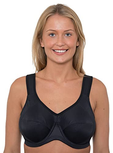 Ladies Underwired Sports Bra LG777 Black 38J