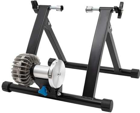 Fahrradständer Trainer, Fluid Bike Trainer Stand Fahrradtrainer Ständer, Geringe Geräuschentwicklung, für 26-29-Zoll-Bikes und 700C-Bikes, Schwarz