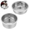 Oruola 2 Stück 51mm Sieb Kaffeesieb Filterkorb Espresso Sieb,51mm Einschichtiges Filterkorb aus Edelstahl,Wiederverwendbar Ersatz Kaffeefilterkorb mit Delonghi,Breville Espressomasch