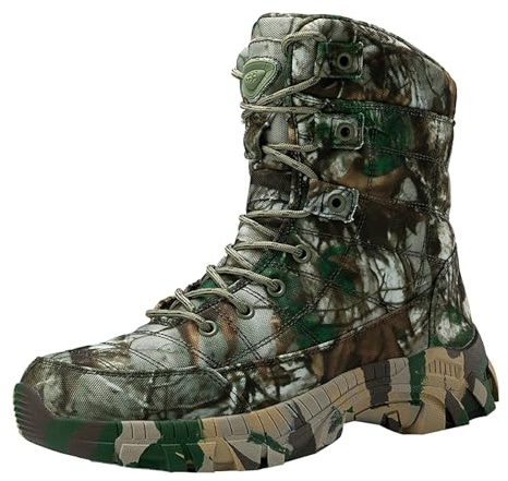 Botas militares para hombre, camuflaje, desierto, militar, botas tácticas, botas de trabajo, zapatos de trabajo al aire libre, senderismo, camuflaje, impermeables, caza, militar, desierto, combate,