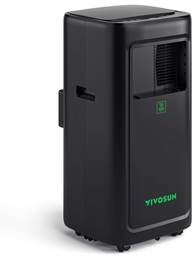 VIVOSUN Smart Klimaanlage, 7000 BTU, 4-in-1 Funktion mit Temperatur- & Feuchtigkeitssensor, Intelligente Fernbedienung, Ideal für Growzelte und Innenräume