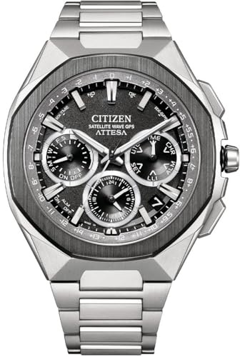 Citizen Herren Chronograph Eco-Drive Armbanduhr Attesa Satellite Wave GPS