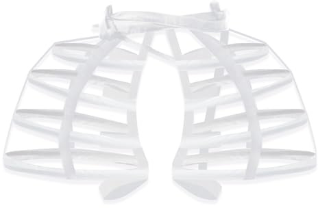 Hercicy Pannier Petticoat Women, Victorian Bustle Cages Hoop Skirt Petticoat for Women Under Dress, Christmas Party Costume(White)