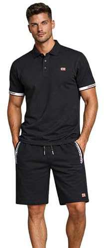 Geographical Norway Poliar Men Bermuda Hombre Pantalón Corto Molleton Algodón Poliéster Corte Recto Cintura Elástica Cordón Contraste Bolsillos Laterales Estampados Estilo Verano