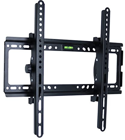 Yosoo Health Gear TV Wall Mount Bracket, Cold Rolled Steel TV Bracket for 20 to 60in Screens, Adjustable Tilt, Safety Screw Lock, Level Gauge, Fixed Universal Hanger for Home Office (1.3cm