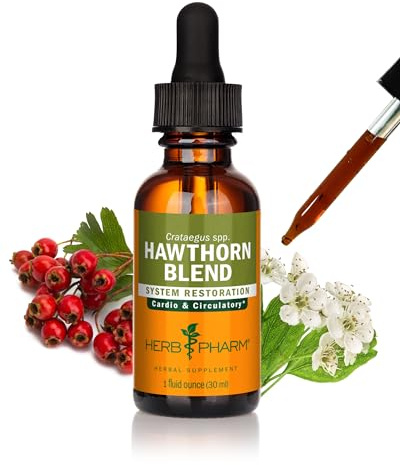 Herb Pharm Hawthorn Blend Liquid Extract for Cardiovascular and Circulatory Support, 1 Fl Oz