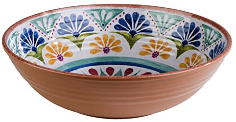 APS 84690 Saladier « Arabesque », beige/bleu, mélamine, 31 cm x 9 cm